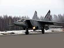 MiG-25 high-altitude fighter interceptor