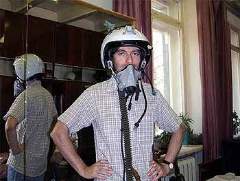 Pilot Helmet, Oxygen Mask